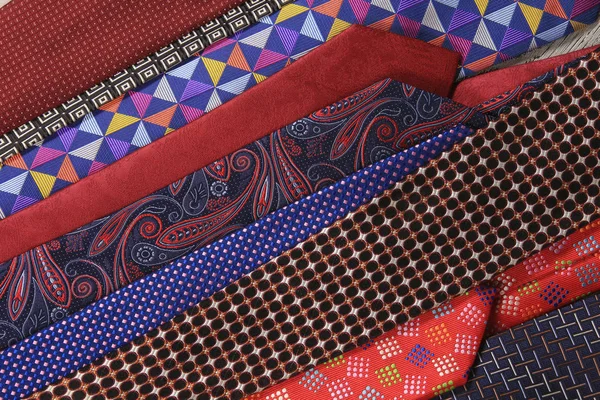 Plenty of colorful neckties — Stock Photo, Image