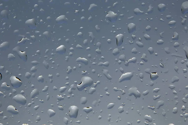 Regentropfen auf dem Glas — Stockfoto