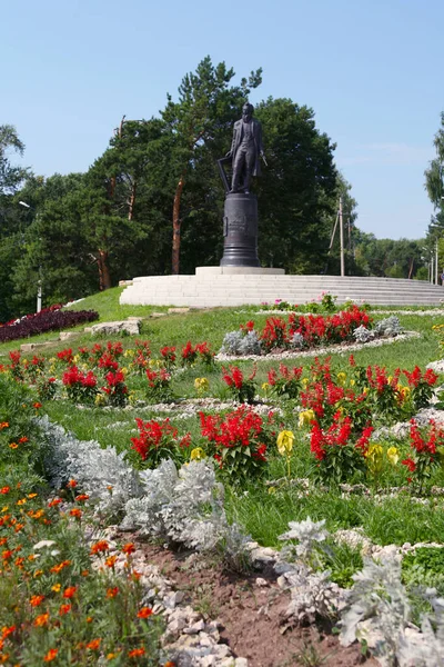 Monumento Gran Artista Ivan Shishkin Elabuga Verano — Foto de Stock
