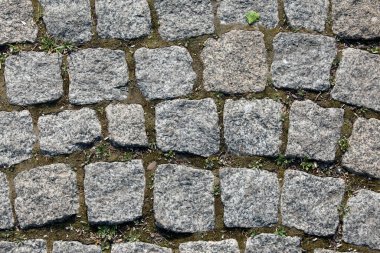 Yazın kaldırım ve kaldırımların izole edilmiş makro dokusu