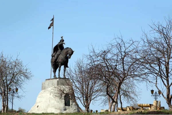 Monument Paysage Urbain Yelabuga Bulgare Emir Ibrahim Bin Muhammat Printemps — Photo