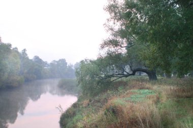 Küçük ama çok güzel bir nehir boyunca yürü