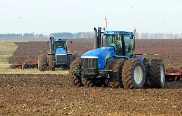 Trabalho Agrícola Transformação Cultivo Terras Rússia — Fotografia de Stock