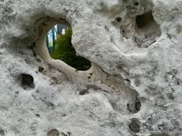 Superfície granular de rocha calcária. Textura de caranguejo calcário . — Fotografia de Stock