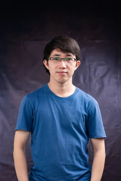 Studio Bild Asiatisk Man Porträtt — Stockfoto