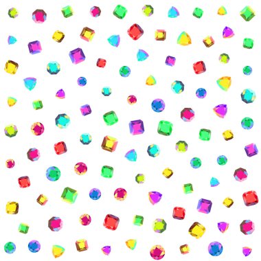 Kusursuz renksiz değerli taşlar arka planı