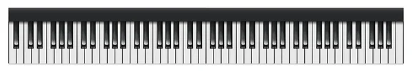 Set Med Piano Eller Synthesizer Keys Tangentbord För Musikinstrument — Stock vektor