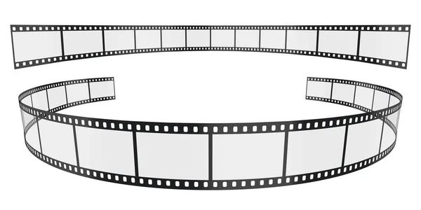 Isolated Filmstrips 35Mm White Background — Stock Vector