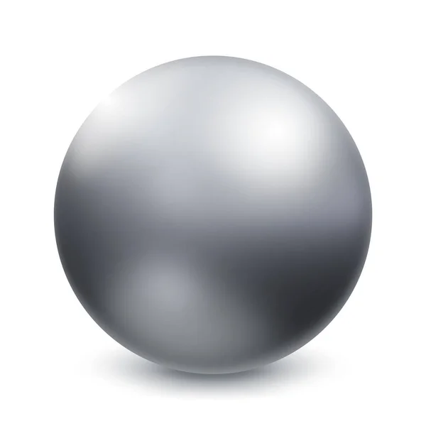 Vector Metal Chrome Ball Esfera — Archivo Imágenes Vectoriales