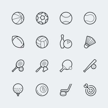 İnce çizgi biçiminde spor simgesi