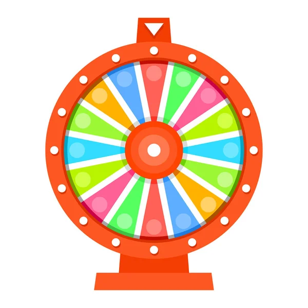 Wheel Fortune Flat Design Template — Stock Vector