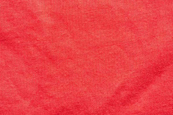 Red fabric texture close, macro shot — Stock Photo, Image