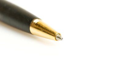 Bir kalemin ucu, makro çekim.