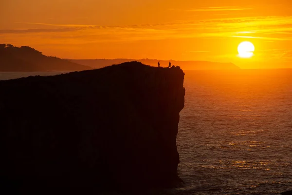 Zonsondergang in Asturië — Stockfoto