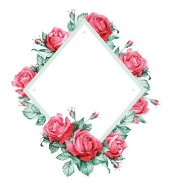 kırmızı güller eşkenarı