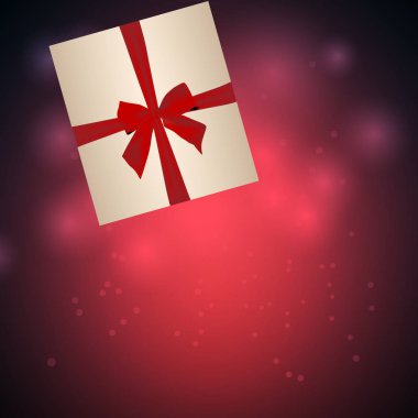 Noel şenlikli arka plan ile parıldıyor, mevcut ve şerit