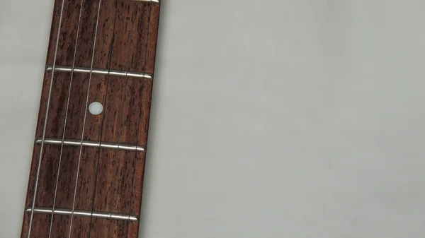 白を基調としたエレクトリックギター — ストック写真
