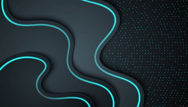 Soyut siyah çerçeve spor tasarımı konsepti yenilik arka planı. Teknoloji geçmişi. vektör illüstrasyonu.