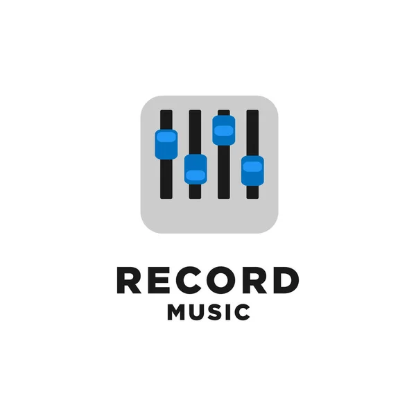 Müzik Logosu Tasarımı İlham Kaydı, Vektör İllüstrasyonu