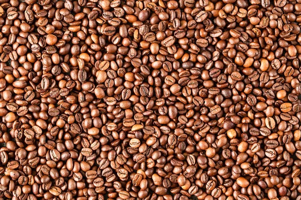 Roasted Coffee Beans Can Used Background Top View Copyspace Your — Stock Photo, Image