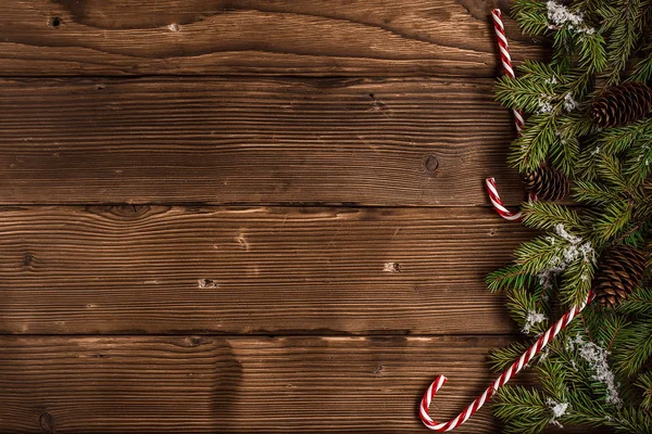 Weihnachts Oder Neujahrskarte Winterferienkonzept Weihnachtskomposition Mit Geschenken Mit Freier Textfläche — Stockfoto