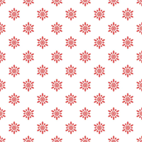 Natal sem costura padrão com flocos de neve no fundo branco — Fotografia de Stock
