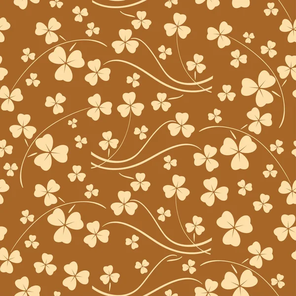 Motif Sans Couture Beige Vif Pour Saint Patrick Day Fond — Image vectorielle