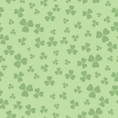 ışık yeşil seamless modeli patricks günü - vektör arka plan shamrock ile için