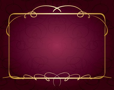 menekşe vektör arka plan güzel altın çerçeve ile