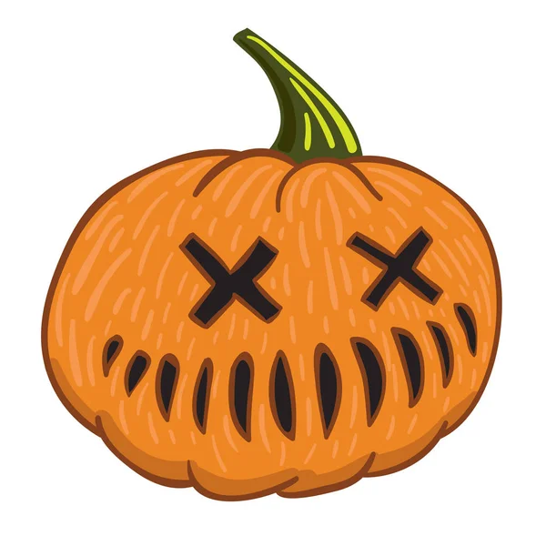 Illustration vectorielle d'Halloween de citrouille pour la décoration et le design — Image vectorielle