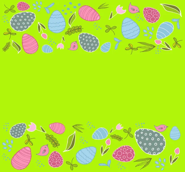 Pascua fondo verde — Vector de stock