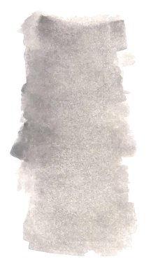 Vektör suluboya arkaplan gri renk lekesi, tasarım ve dekorasyon için stok çizimi, beyaz arkaplan, afiş, şablon, poster, kart