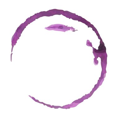 Beyaz arkaplanda vektör suluboya, menekşe rengi dairesi, tasarım ve dekor için stok illüstrasyonu, afiş, şablon, kartpostal, kart.