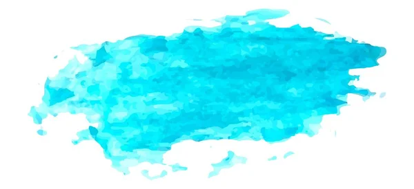 Vetor Aquarela Mancha Azul Fundo Branco Ilustração Estoque Para Design — Vetor de Stock