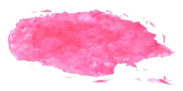 Aquarelle Vectorielle Coup Pinceau Rose Sur Fond Blanc Illustration Stock — Image vectorielle