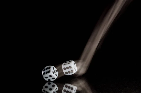 Risking All Roll Dice — Stock Photo, Image