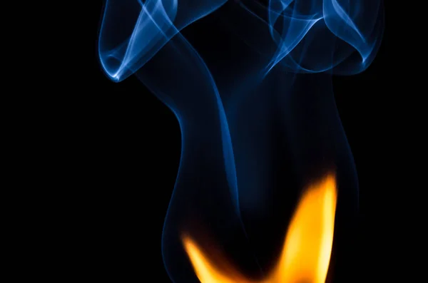Огонь Дым — стоковое фото