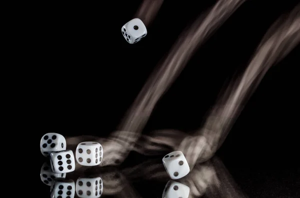 Risking All Roll Dice — Stock Photo, Image