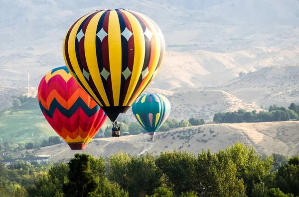 Start Der Heißluftballons Frühen Morgen — Stockfoto