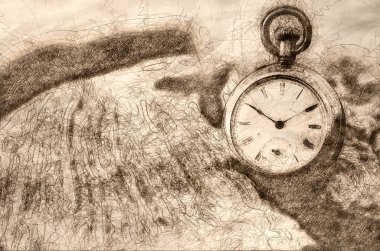 Zamanın amansız ve durdurulamaz geçişi taslağını