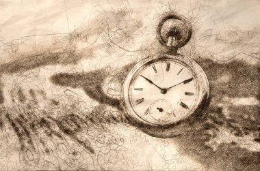 Zamanın amansız ve durdurulamaz geçişi taslağını