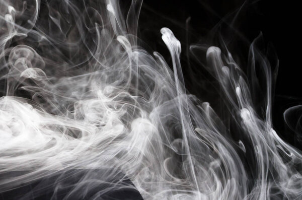 Nature Abstract: The Delicate Beauty and Elegance of a Wisp of White Smoke