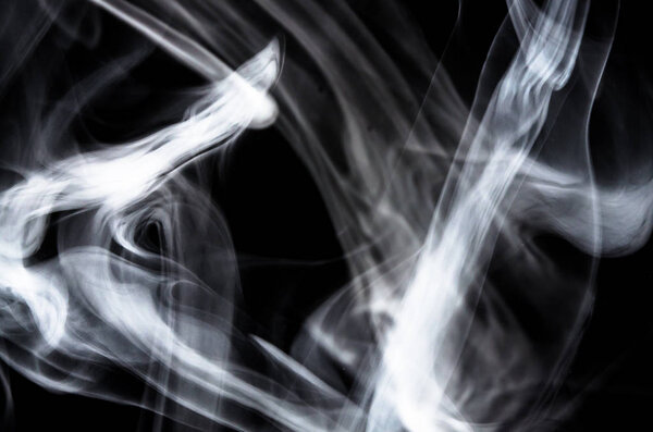 Nature Abstract: The Delicate Beauty and Elegance of a Wisp of White Smoke