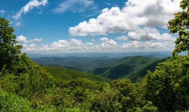 Appalachian Dağ Manzarası Blue Ridge Parkway boyunca