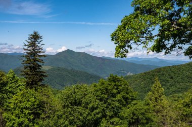 Appalachian Dağ Manzarası Blue Ridge Parkway boyunca