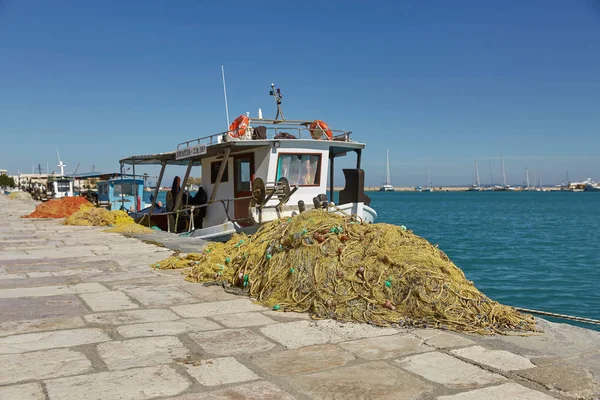 Zakynthos Řecko Října 2017 Rybářské Lodě Docking Ostrově Zakynthos Jónské — Stock fotografie