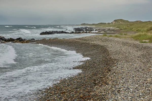 Playa y paisaje cerca de la ciudad de Skagen en Dinamarca —  Fotos de Stock