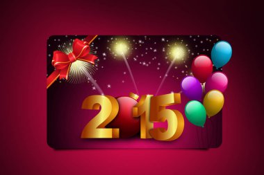 Mutlu yeni yıl kutlaması konsepti