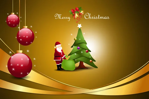 Christmas Tree Santaclaus — Stock Photo, Image