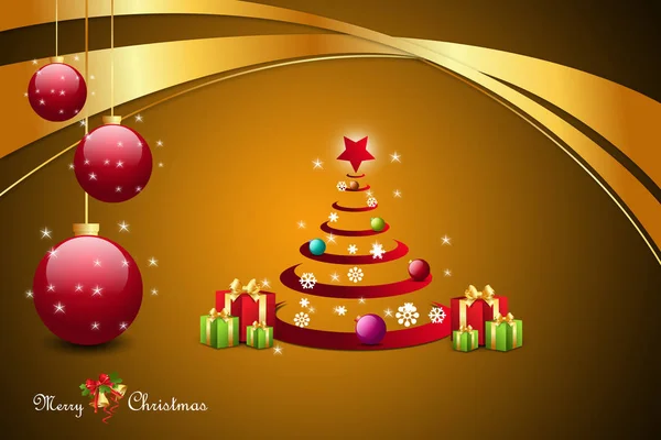 Christmas Presentförpackning Med Bubblor — Stockfoto